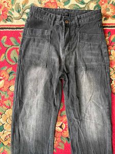 y2k Washed Black Jeans