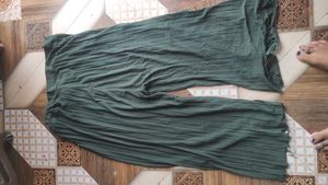 combo  set of 3 Pleated Palazzo Pants - Olive Gree