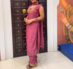 Stylish Lavender &amp; Blush Pink Kurta Set