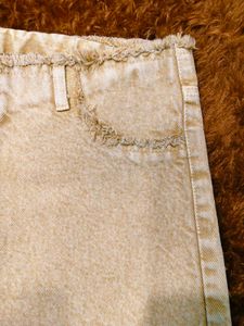 Beige Mini skirt
