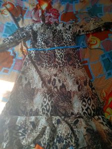Beautiful zebra print girls frock