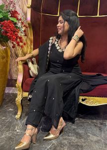 Elegant Black Kurta Set with Dupatta