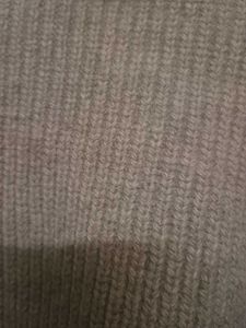 Beige Knit V-Neck Sweater