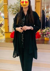 Elegant Dark Green Kurta Set cord se