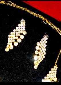 Stunning CZ Necklace &amp; Earring Set