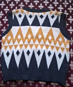 Geometric Knit Vest