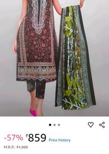 Patchwork unstitched cotton dress materi