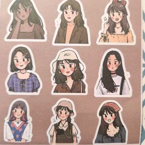 Aesthetic Korean MATTE Stickers