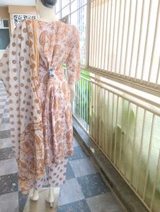 Stylish Printed Kurta Set with Dupatta