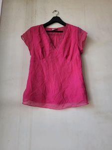Pink XL Top By Motherhood Maternity