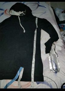 Stylish Black Hooded top autumn