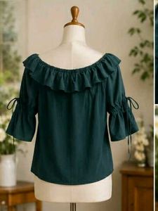 Chic Off-Shoulder Ruffled Top