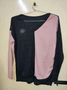 Hight N Low Full Arm Knitted Top