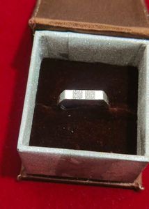 pure silver gents ring