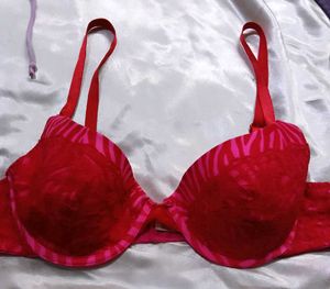Red &amp; Pink Animal Print Bra