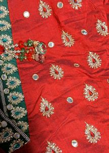 Embellished Red Kurta