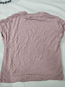 Chic Dusty Rose Tunic Crop Top