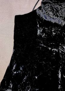 Elegant Black Velvet Mini Dress