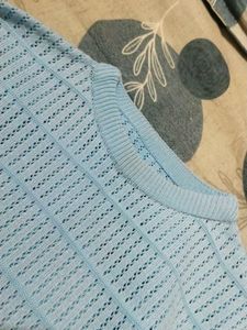 Light Blue Knit Cardigan
