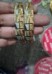 Set of 2 Multi-Tone Bangles
