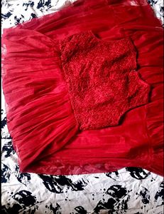 13-14 y Stunning Red Sequin Party Gown
