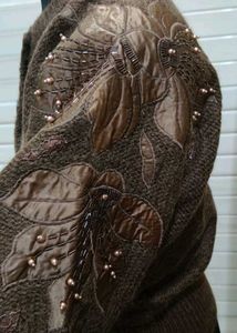 Brown Button-Down Cardigan