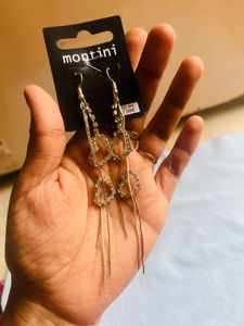 Double heart earrings