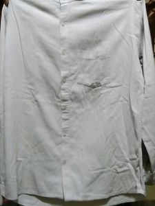 Men's Light White Button-Up Shirt