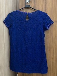 Blue Lace Top