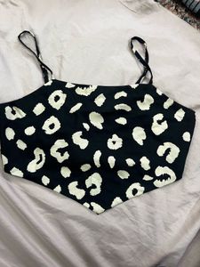 Leopard Print Crop Top