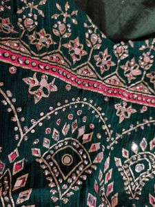 Emerald Green Embellished Kurta Set