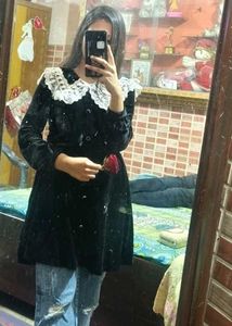 Black Velvet Mini Dress
