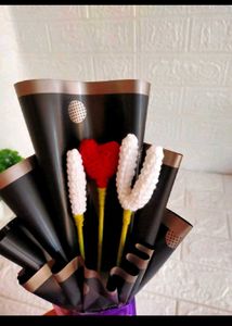 Handmade Crochet "I Love You" Bouquet
