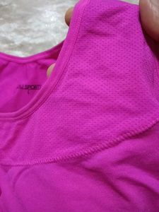 Vibrant Pink Sports Bra