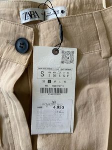 ZARA Beige Wide Leg Pants