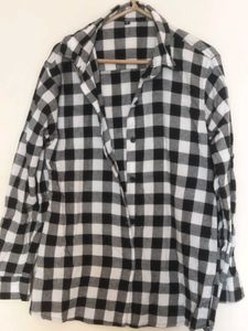 Checkered Black &amp; White Shirt