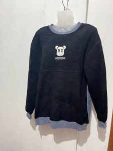 Cute Bear Graphic Crewneck Sweatshirt