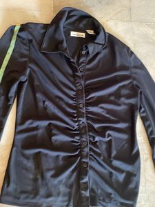 Vintage Black Shirt Blouse