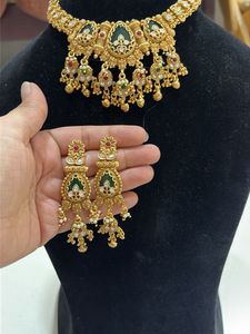 Exquisite Gold Tone Necklace &amp; Earrings Set