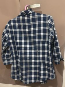 Girls' Checkered Flannel Shirt