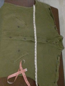 Green Casual Utility Jacket