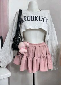 Crop Top & Ruffle Skirt Set