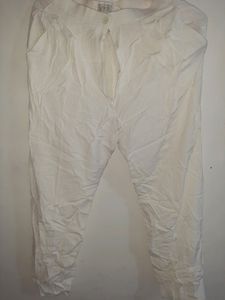 Korean Ladies Fashion White Trouser