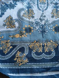 Light Blue Pakistani dress material with Geometric