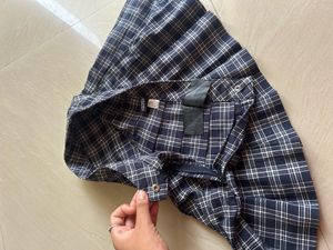 H&amp;M Plaid Pleated Skirt