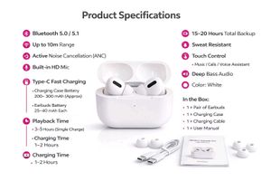 Premium Wireless Earbuds with ANC Brand New