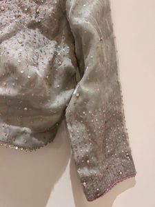 Embellished Blouse to wear with saree or lehenga