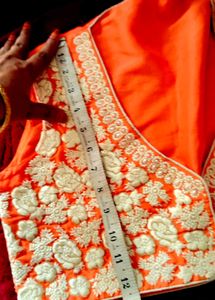 Orange Embroidered Vest