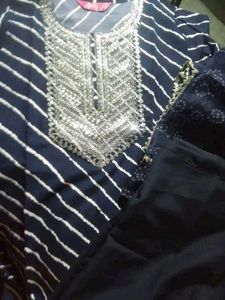 Stylish Blue Kurta Set