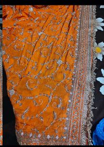 Beautiful Orange Embroidered Lehenga Choli